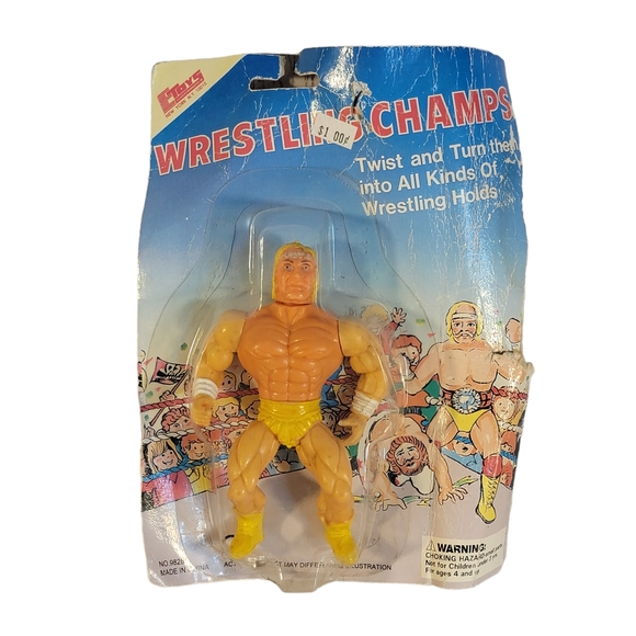 Wrestling Champs Vintage Bootleg Motu Hulk Hogan Wrestler Action Figure RARE - Picture 2 of 16